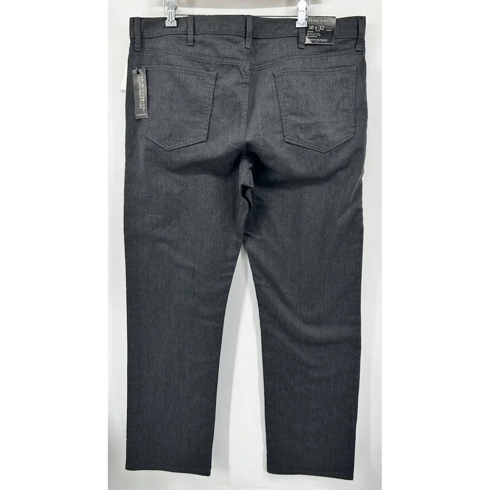 Banana‎ Republic Travel Jean Slim Fit Charcoal Men's Size 38x32 NWT